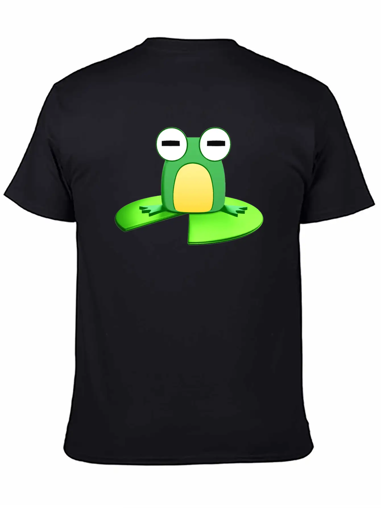 Frog Sitting On A Lily Pad Timeless Short Sleeve Tee – Comfy And Minimalist Design