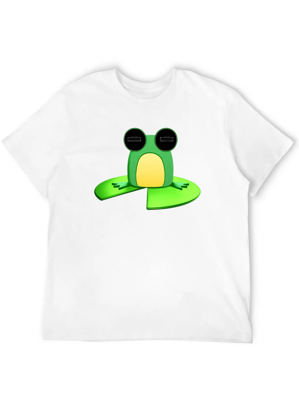 Frog Sitting On A Lily Pad Timeless Short Sleeve Tee – Comfy And Minimalist Design