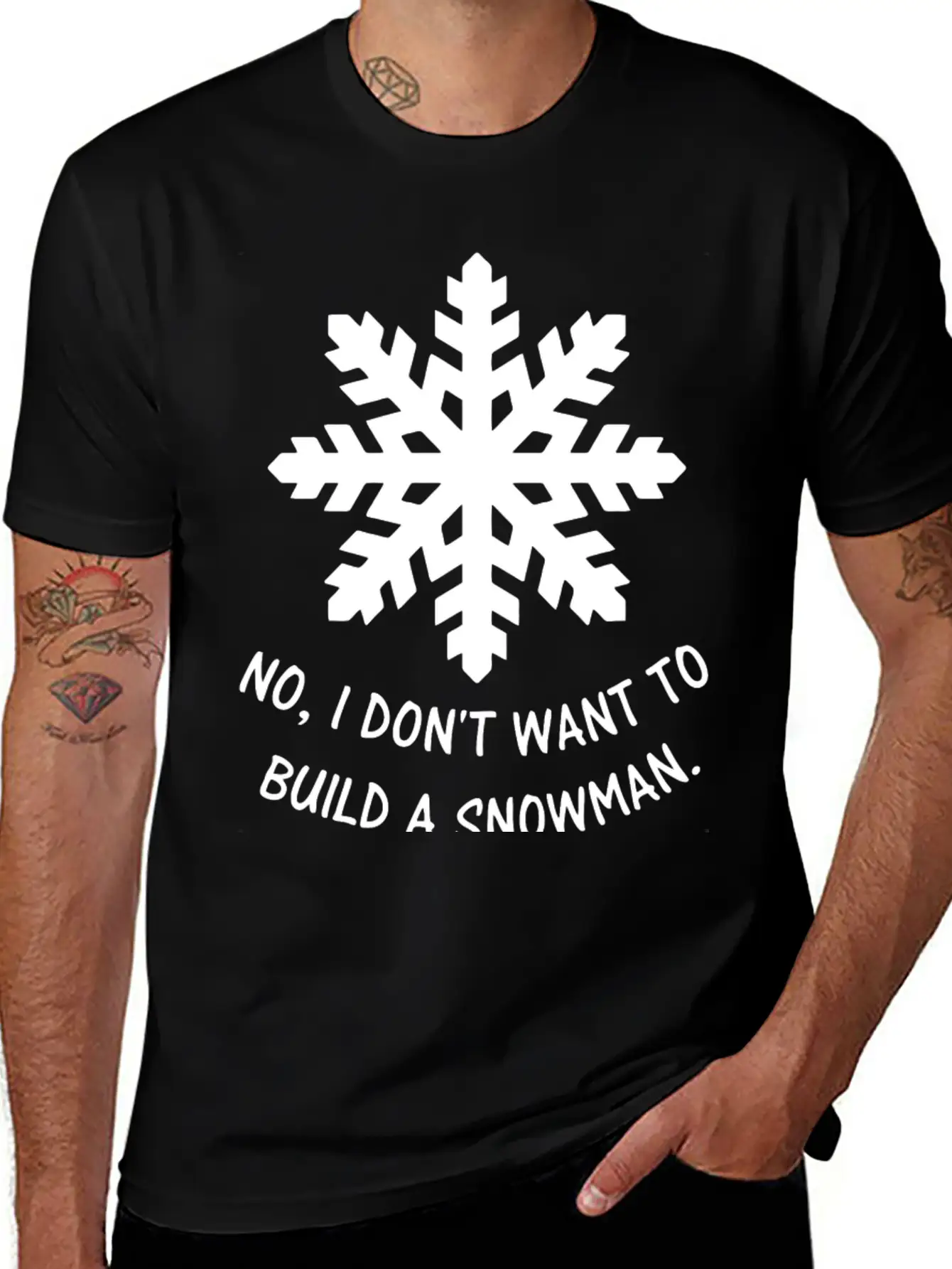 Frozen - No, I Don't Want To Build A Snowman. Classic Cotton Tee – Unisex Comfort For Any Season