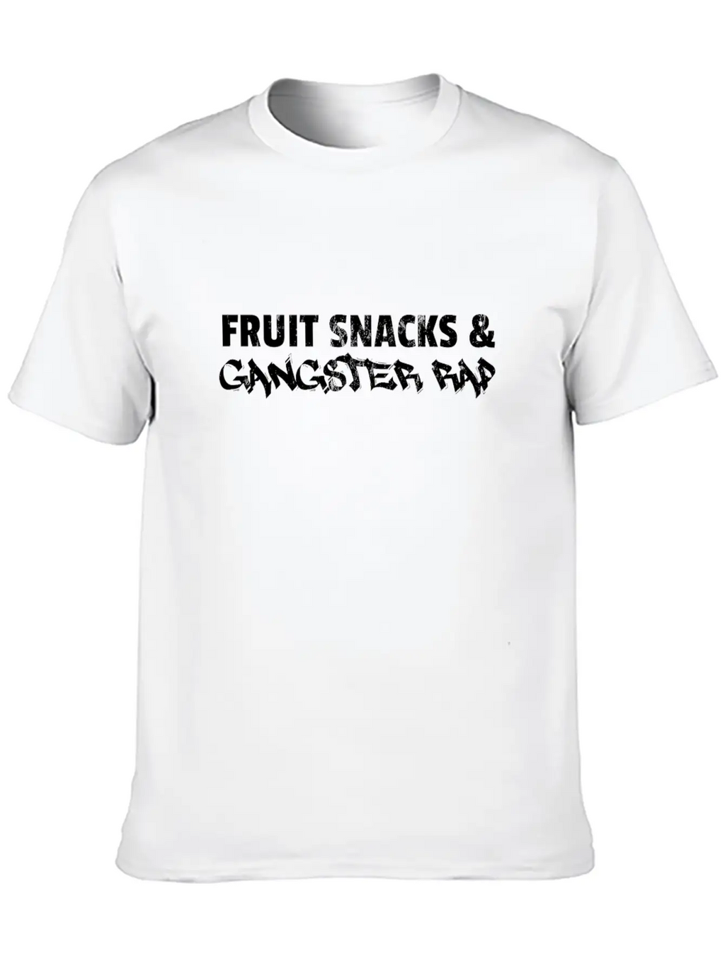 Fruit Snacks And Gangster Rap Unisex Casual T-Shirt – Clean Design For Daily Comfort