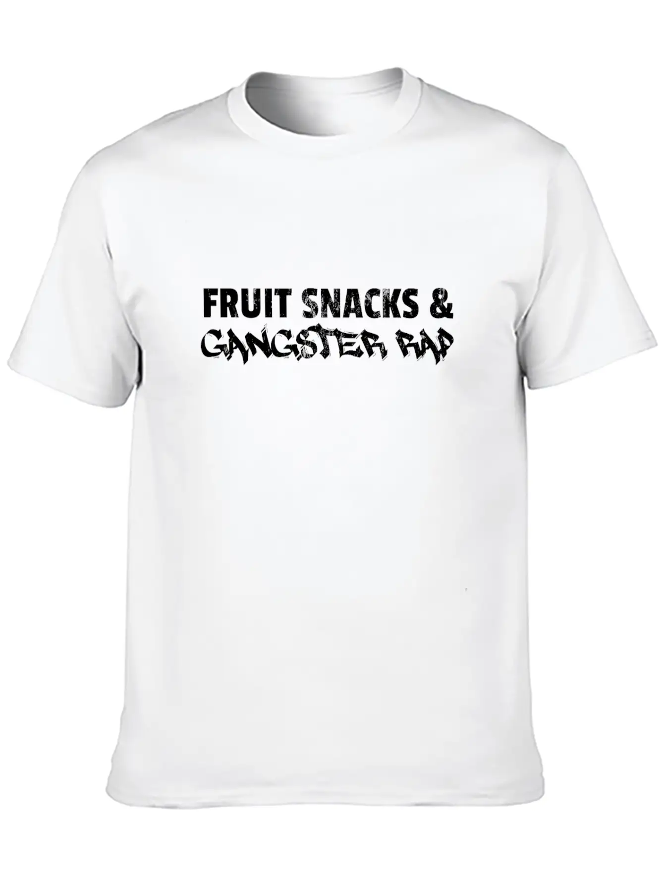 Fruit Snacks And Gangster Rap Unisex Casual T-Shirt – Clean Design For Daily Comfort