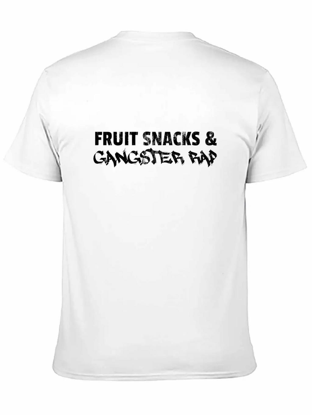 Fruit Snacks And Gangster Rap Unisex Casual T-Shirt – Clean Design For Daily Comfort