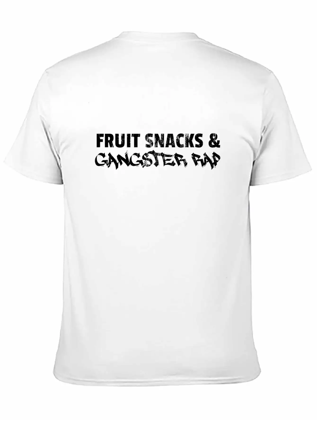 Fruit Snacks And Gangster Rap Unisex Casual T-Shirt – Clean Design For Daily Comfort