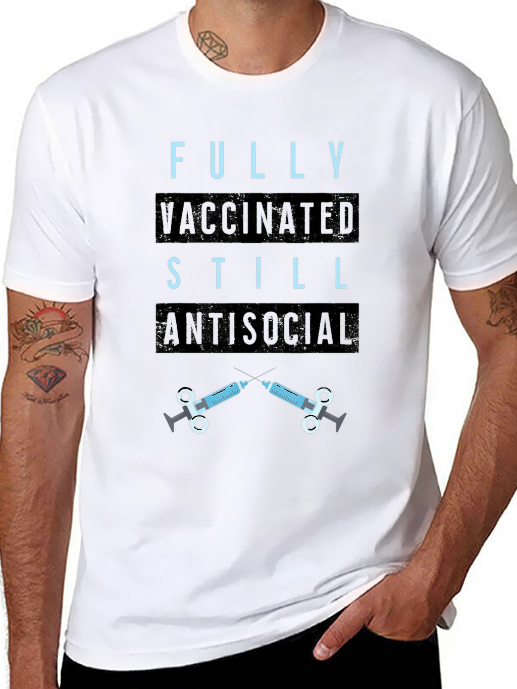 Fully Vaccinated Still Antisocial T-Shirt