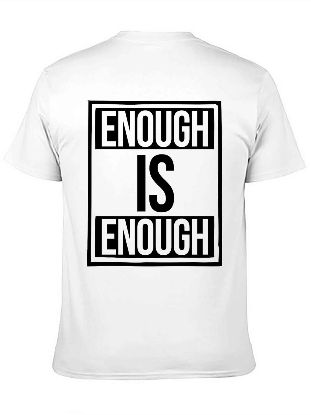 Enough is Enough Black Graphic T-Shirt