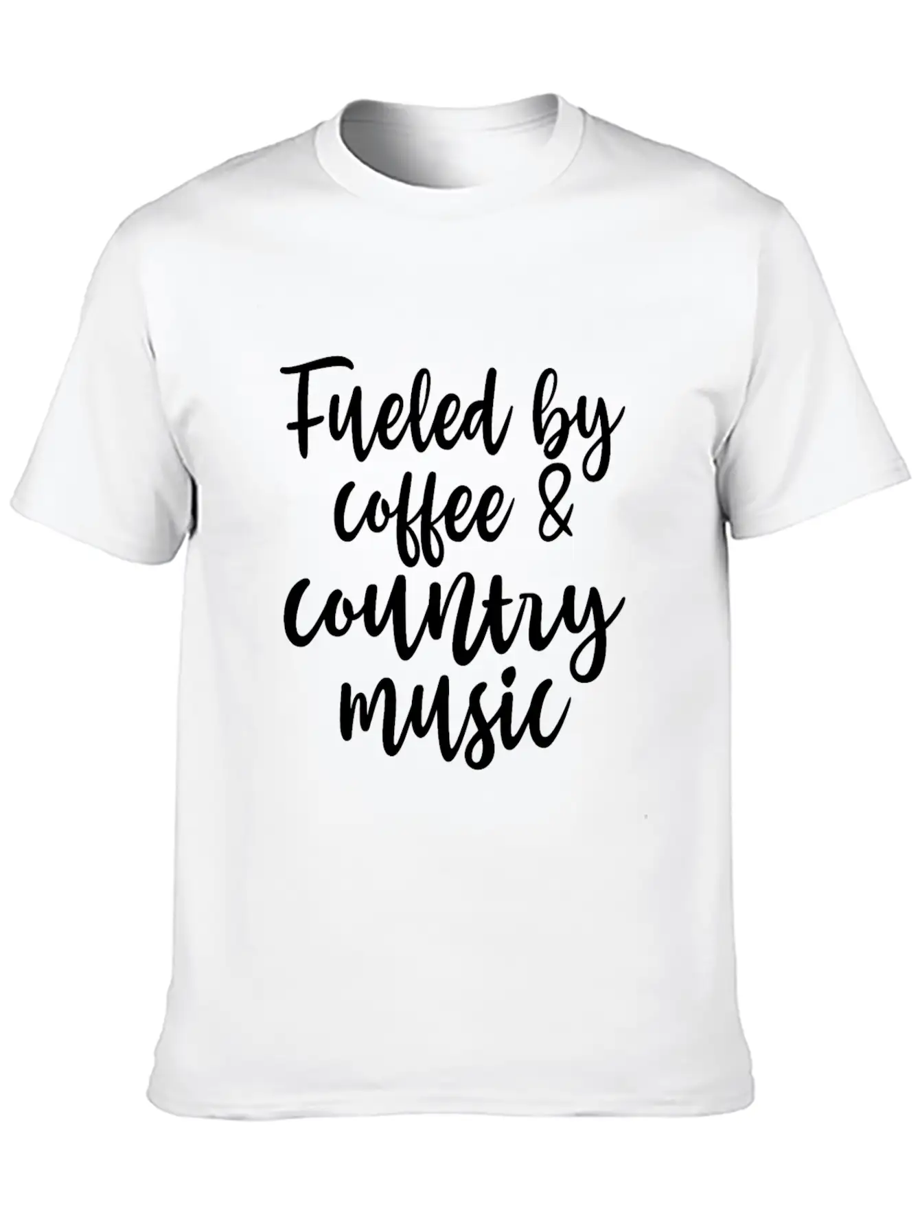 Fueled By Coffee And Country Music Relaxed Everyday Tee – Lightweight And Durable Cotton
