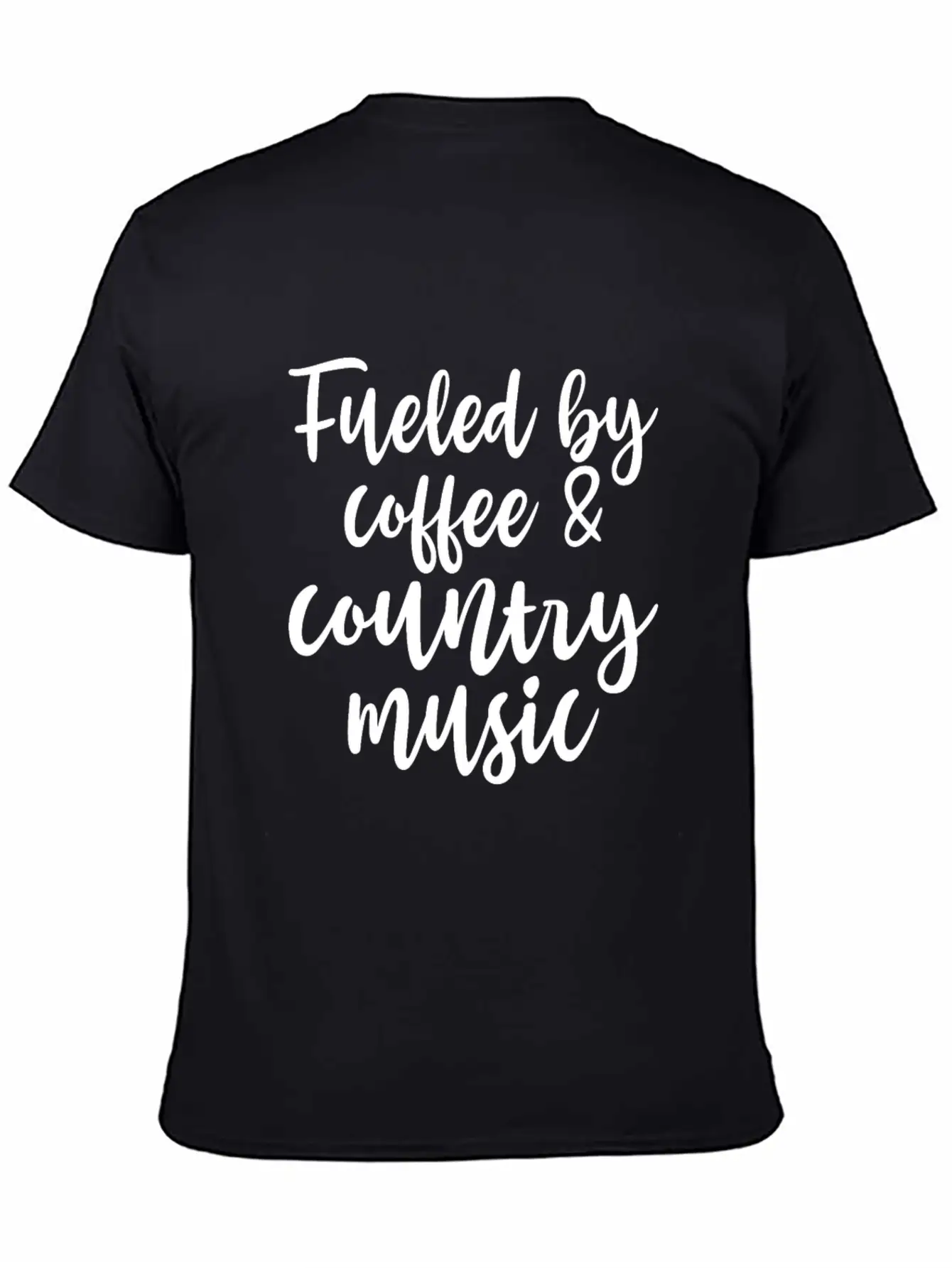 Fueled By Coffee And Country Music Relaxed Everyday Tee – Lightweight And Durable Cotton
