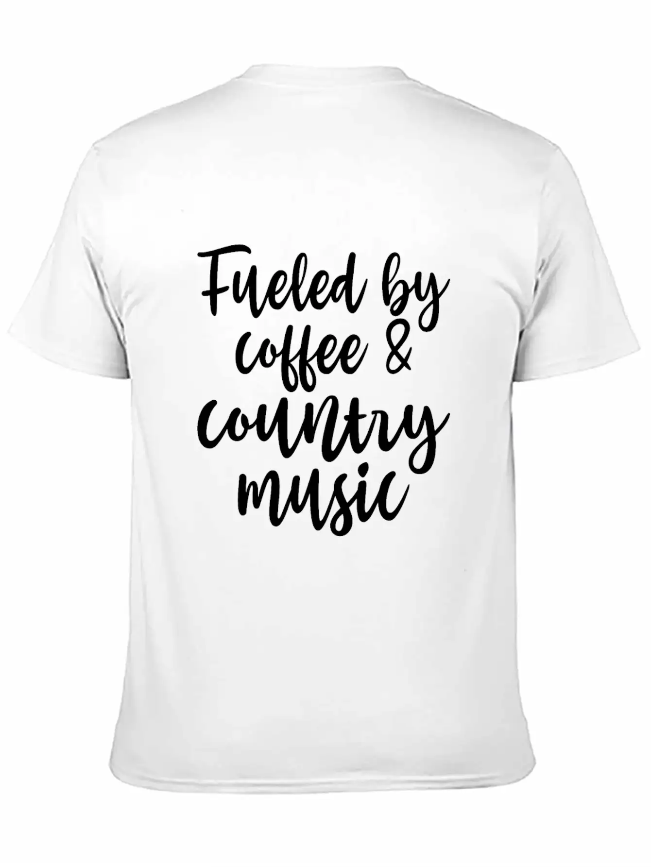 Fueled By Coffee And Country Music Relaxed Everyday Tee – Lightweight And Durable Cotton