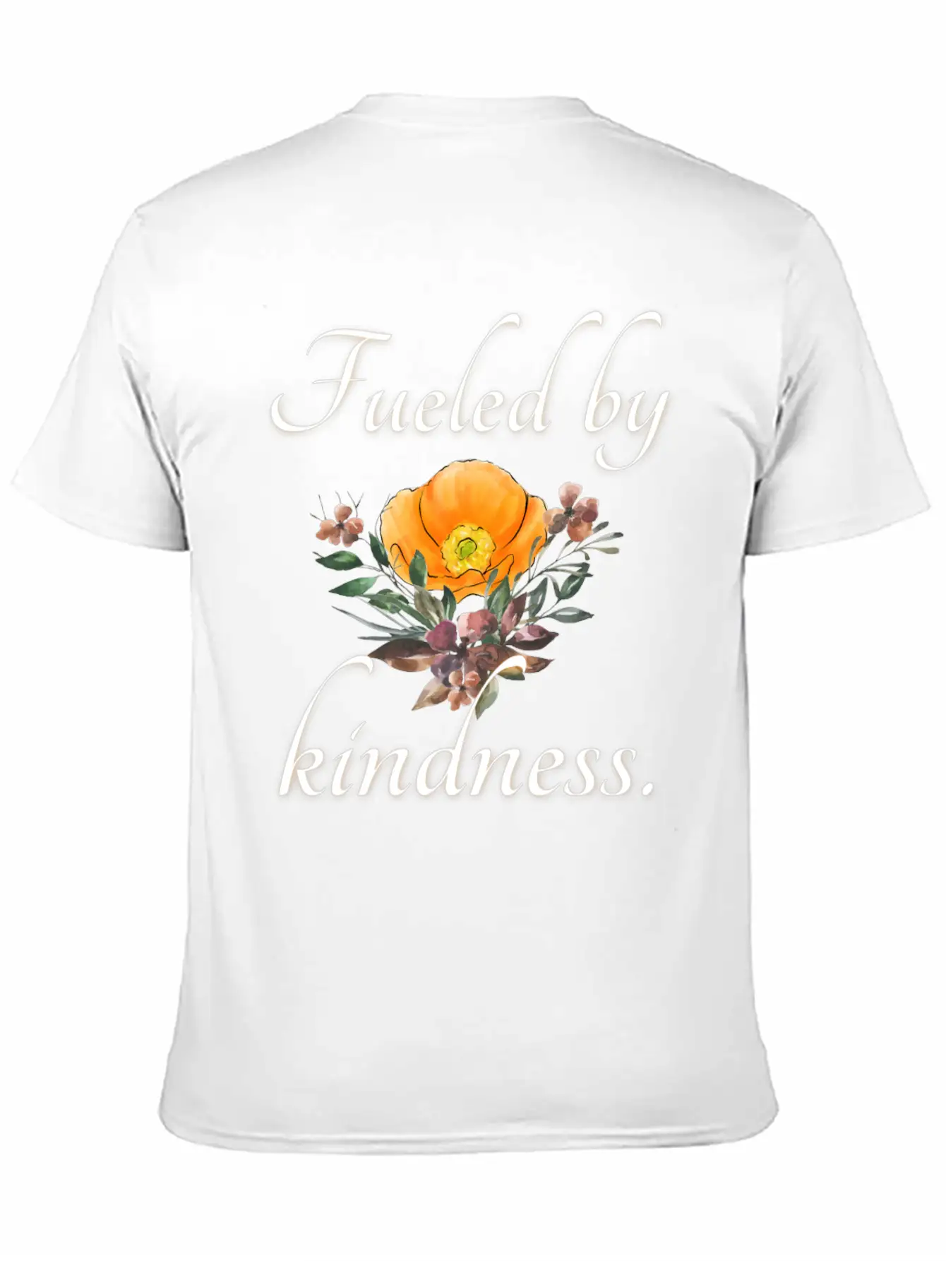 Fueled By Kindness - Inspirational, Motivational Essential Cotton Tee For Daily Outfits – Unisex Style