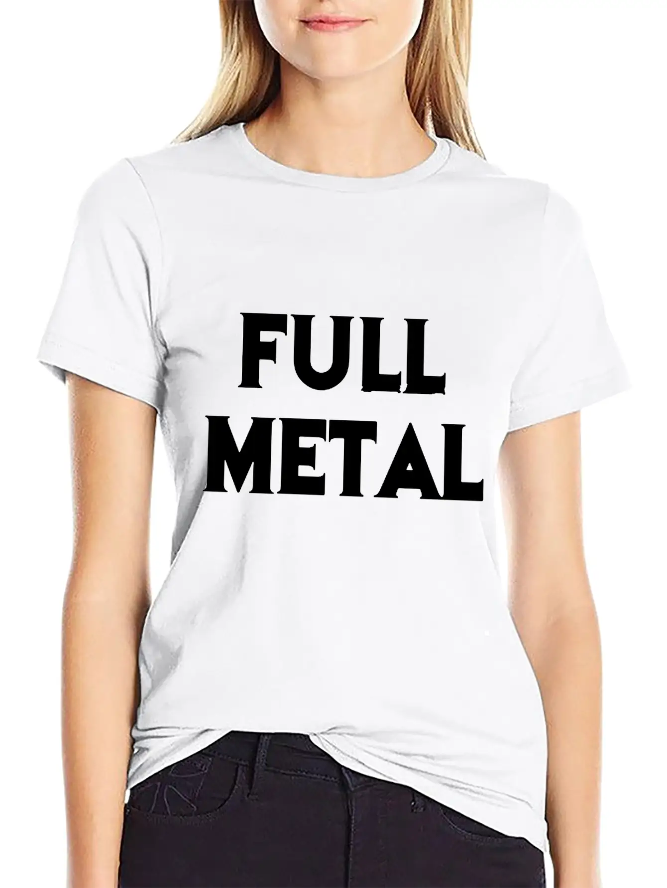 Full Metal Essential Cotton Tee For Daily Outfits – Unisex Style