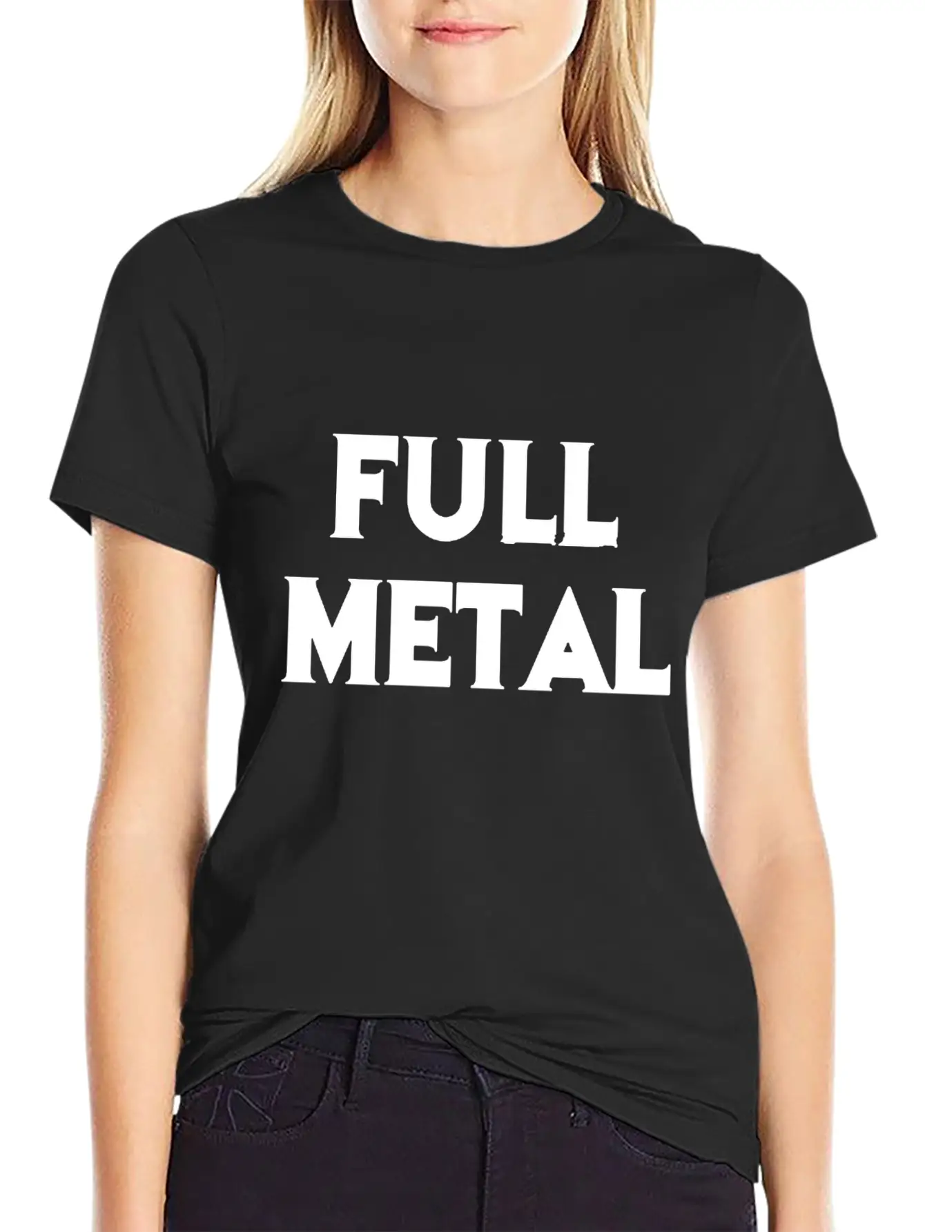 Full Metal Essential Cotton Tee For Daily Outfits – Unisex Style