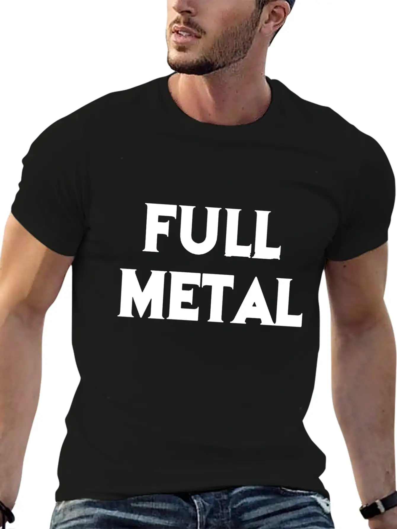 Full Metal Essential Cotton Tee For Daily Outfits – Unisex Style