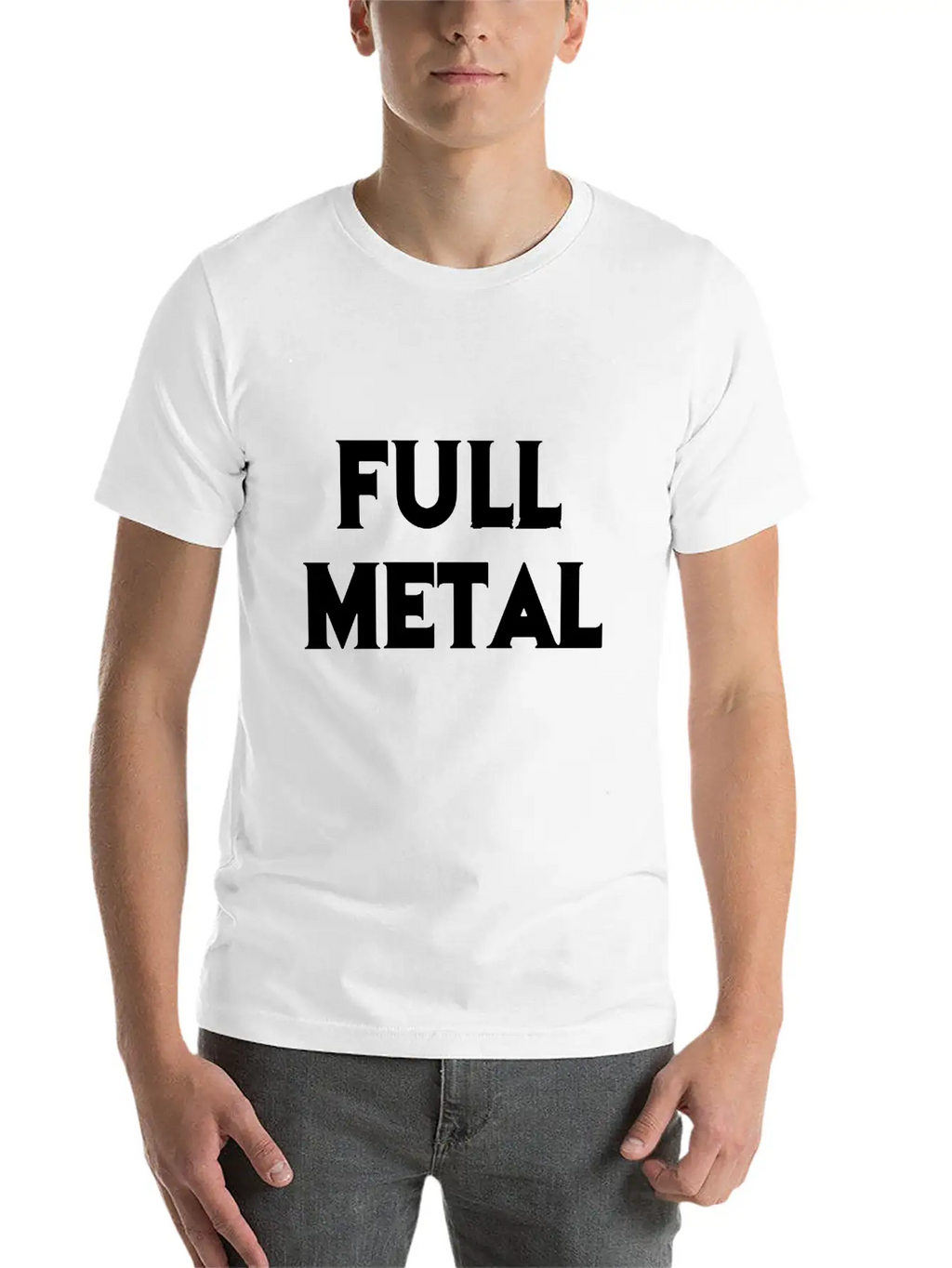 Full Metal Essential Cotton Tee For Daily Outfits – Unisex Style
