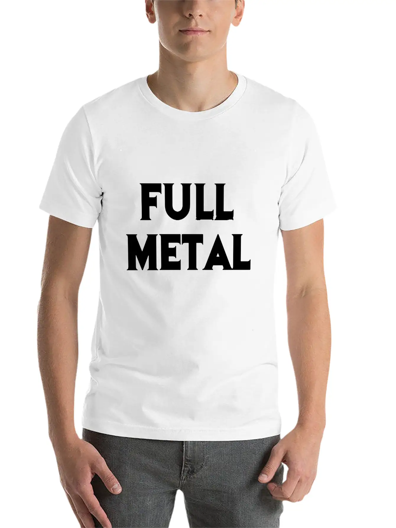Full Metal Essential Cotton Tee For Daily Outfits – Unisex Style
