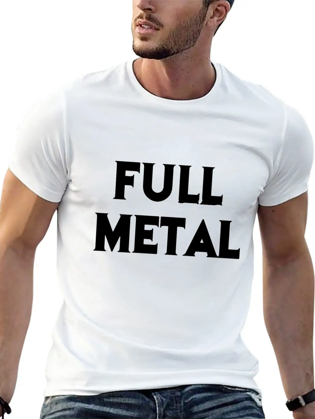 Full Metal Essential Cotton Tee For Daily Outfits – Unisex Style