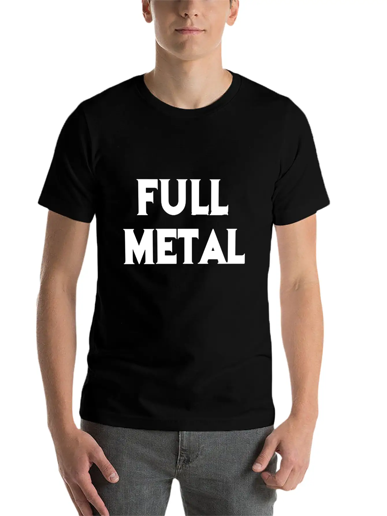 Full Metal Essential Cotton Tee For Daily Outfits – Unisex Style