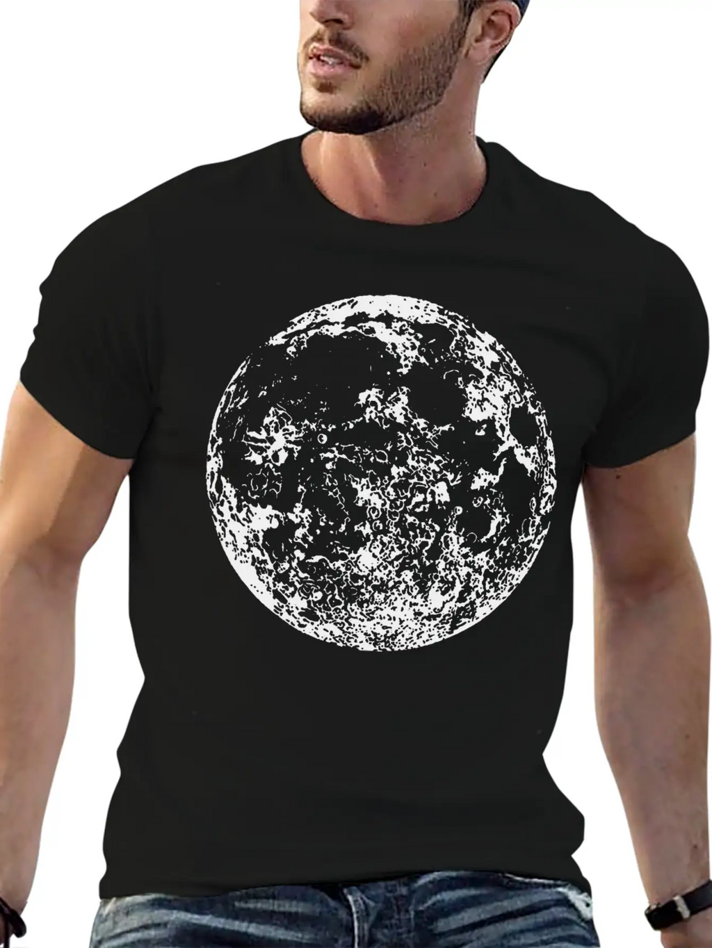 Full Moon T Shirt Astrology Shirt Astronomy Essential Cotton Tee For Daily Outfits – Unisex Style