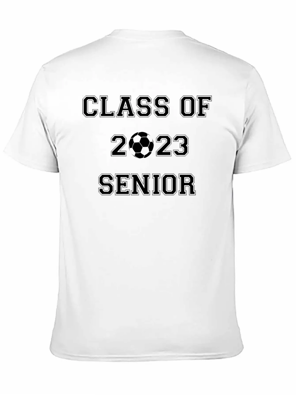 Fun Class Of 2023 Senior High School Soccer Gradua Essential Cotton Tee For Daily Outfits – Unisex Style