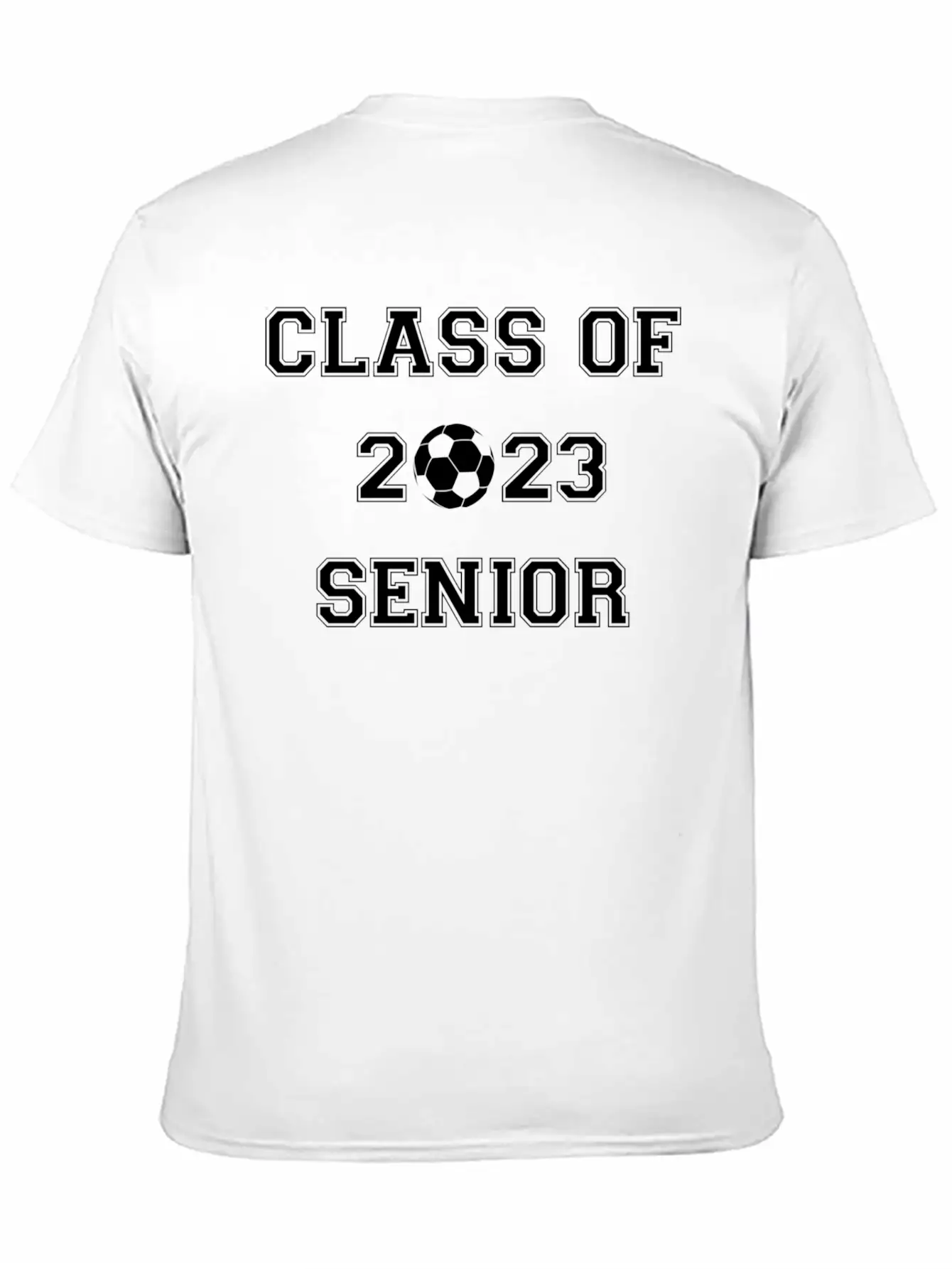 Fun Class Of 2023 Senior High School Soccer Gradua Essential Cotton Tee For Daily Outfits – Unisex Style