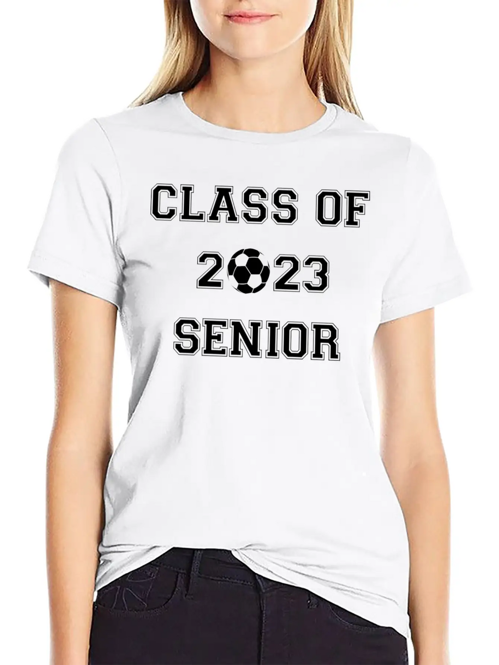 Fun Class Of 2023 Senior High School Soccer Gradua Essential Cotton Tee For Daily Outfits – Unisex Style