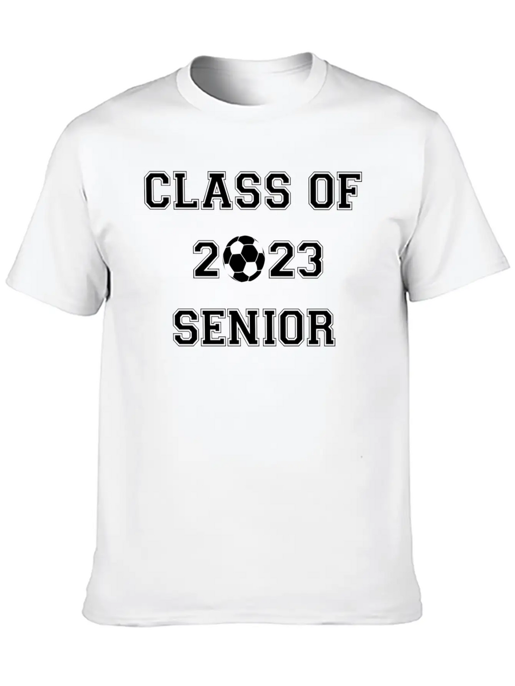 Fun Class Of 2023 Senior High School Soccer Gradua Essential Cotton Tee For Daily Outfits – Unisex Style