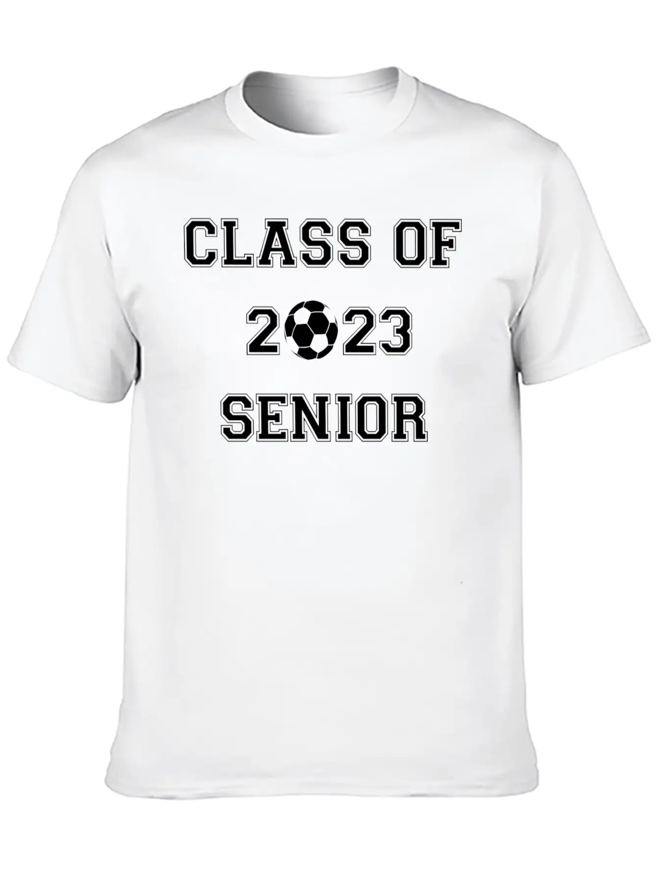 Fun Class Of 2023 Senior High School Soccer Gradua Essential Cotton Tee For Daily Outfits – Unisex Style