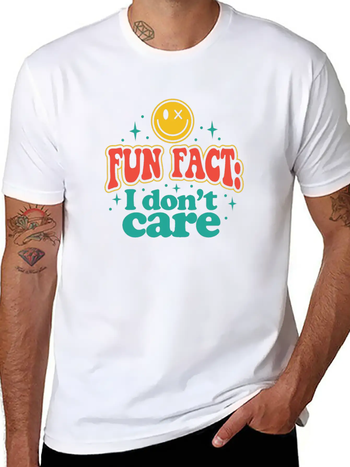 Fun Fact I Dont Care Timeless Short Sleeve Tee – Comfy And Minimalist Design