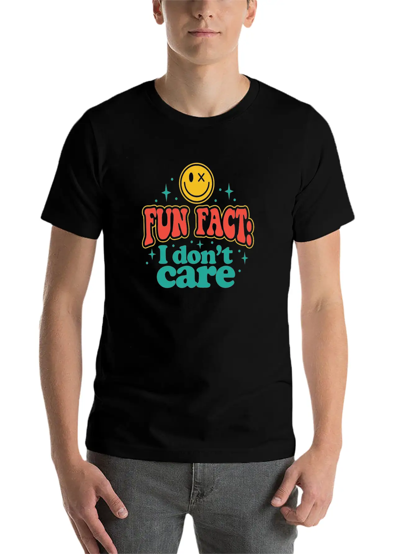 Fun Fact I Dont Care Timeless Short Sleeve Tee – Comfy And Minimalist Design