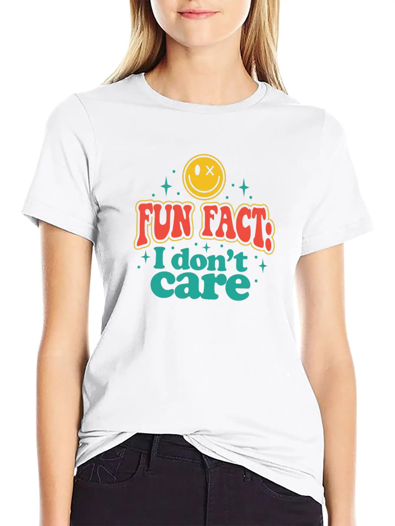 Fun Fact I Dont Care Timeless Short Sleeve Tee – Comfy And Minimalist Design