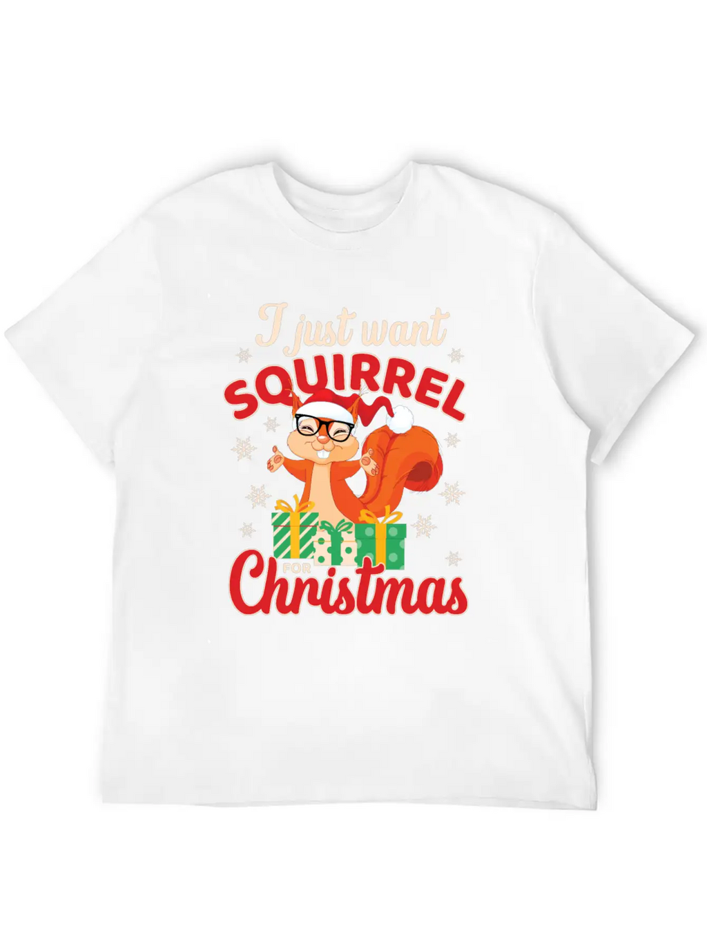 Fun Squirrel Christmas Shirt Festive Holiday Gift Essential Cotton Tee For Daily Outfits – Unisex Style