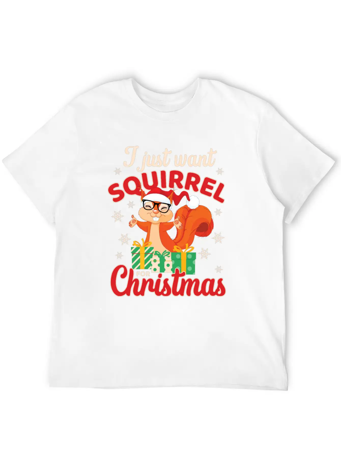 Fun Squirrel Christmas Shirt Festive Holiday Gift Essential Cotton Tee For Daily Outfits – Unisex Style