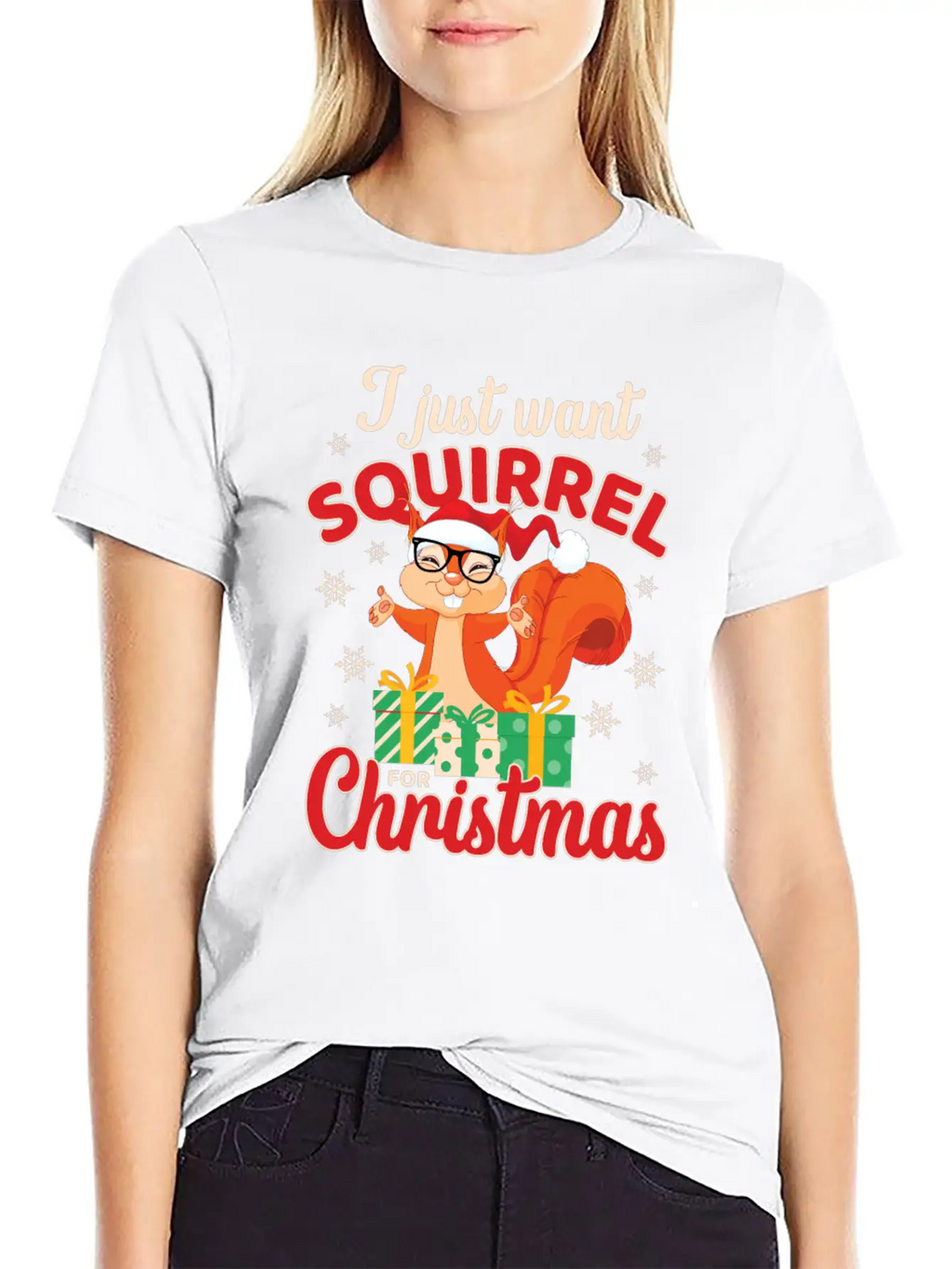 Fun Squirrel Christmas Shirt Festive Holiday Gift Essential Cotton Tee For Daily Outfits – Unisex Style