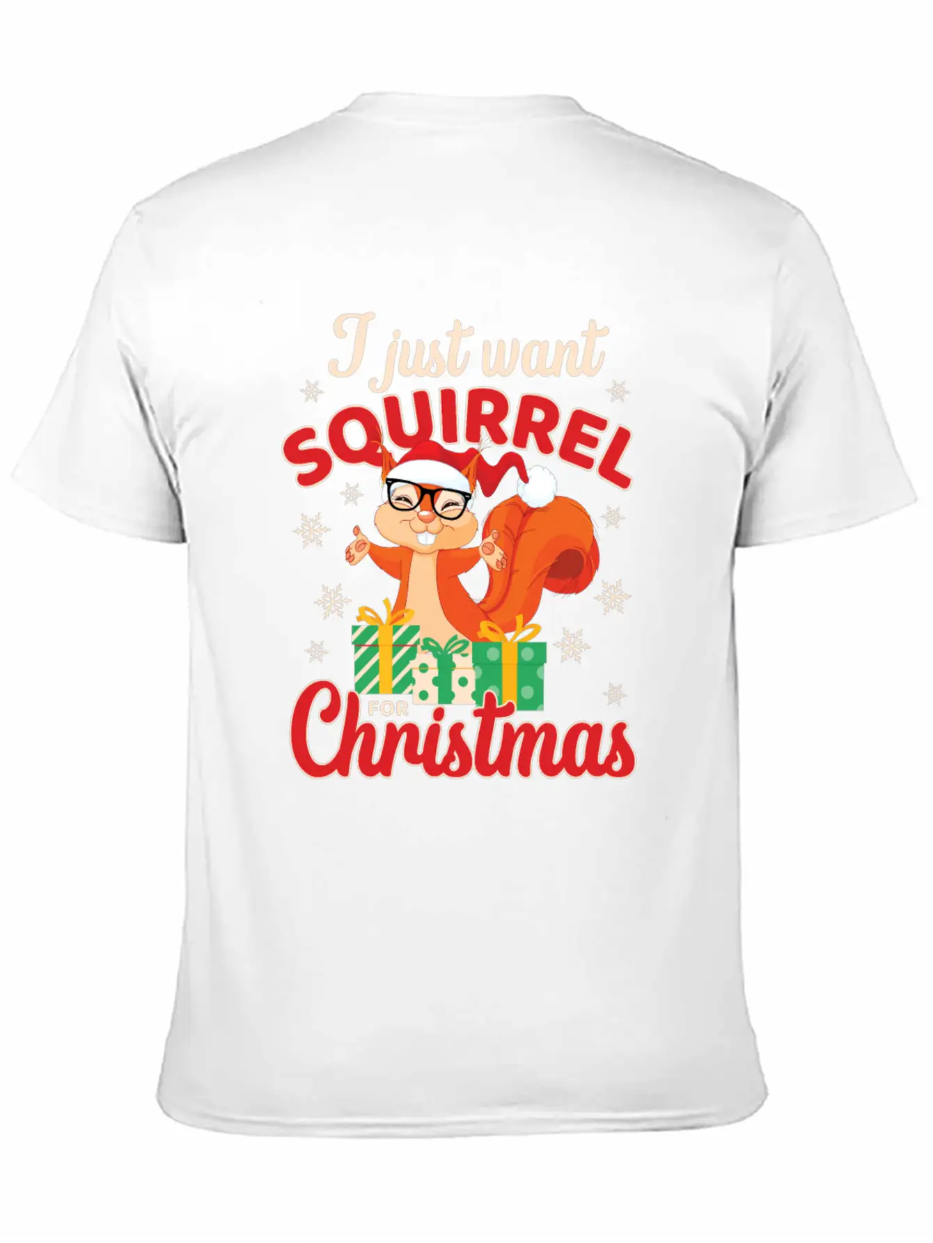 Fun Squirrel Christmas Shirt Festive Holiday Gift Essential Cotton Tee For Daily Outfits – Unisex Style