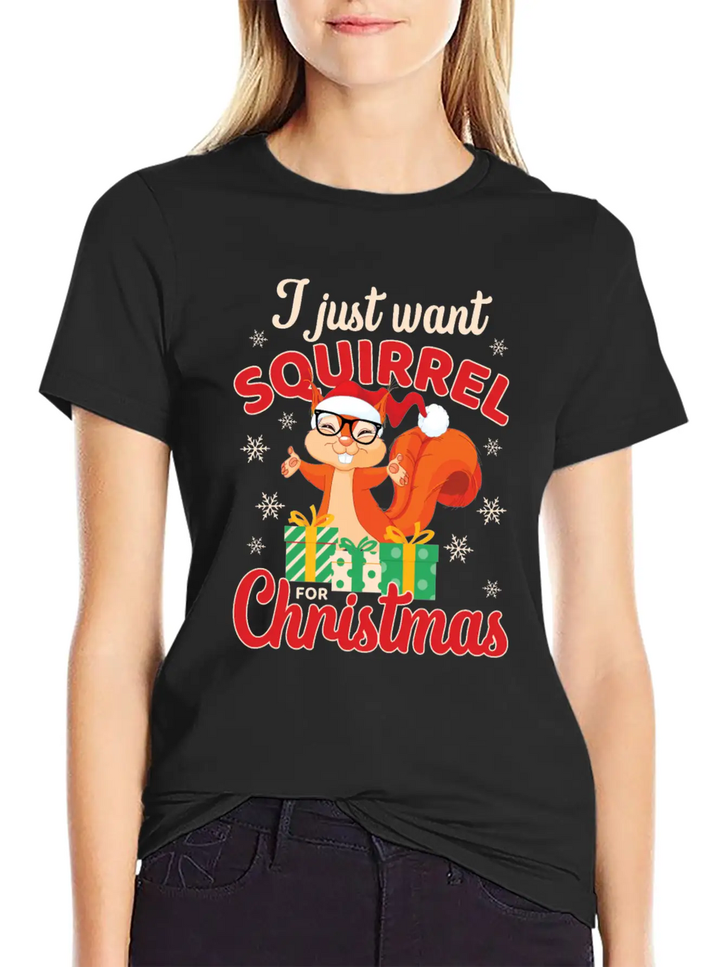 Fun Squirrel Christmas Shirt Festive Holiday Gift Essential Cotton Tee For Daily Outfits – Unisex Style