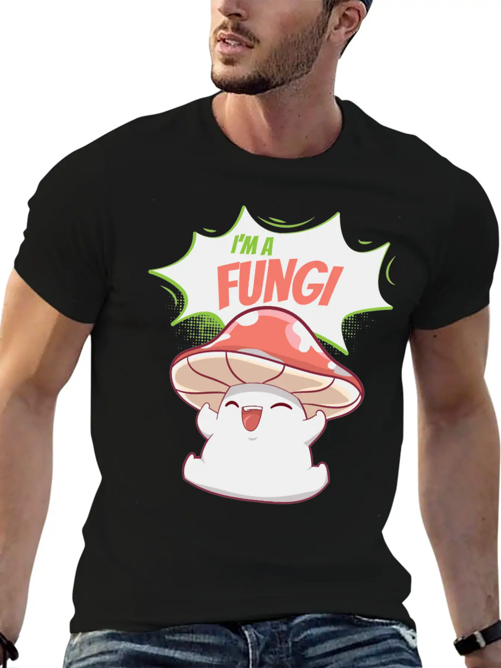 Fungi Mushroom Stylish Everyday T-Shirt – Unisex Basic Cotton Tee