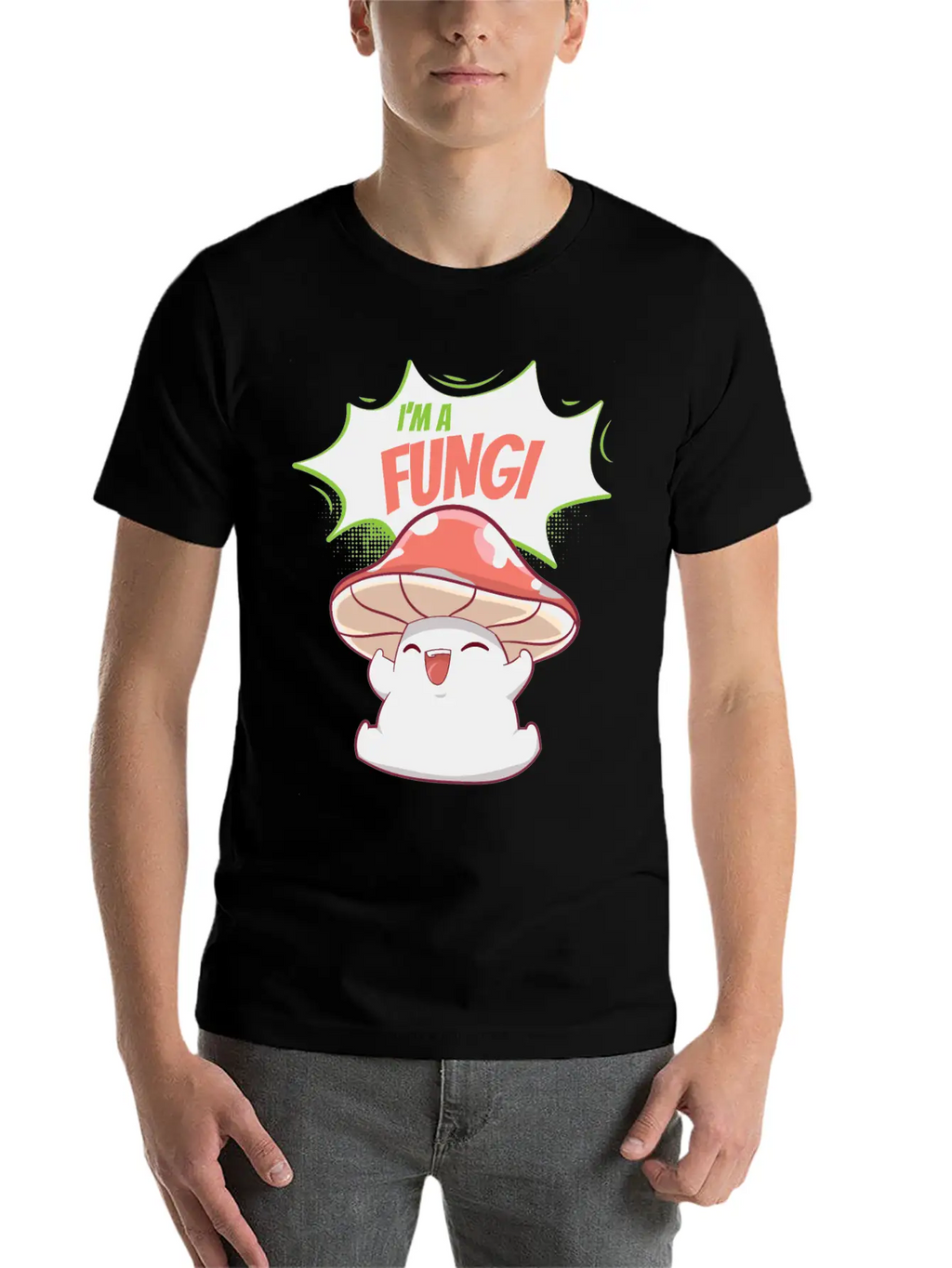 Fungi Mushroom Stylish Everyday T-Shirt – Unisex Basic Cotton Tee