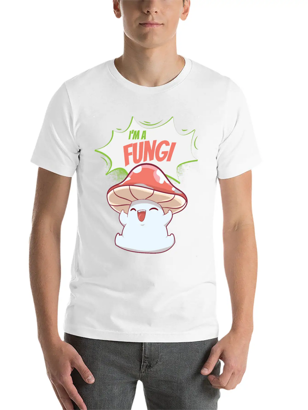 Fungi Mushroom Stylish Everyday T-Shirt – Unisex Basic Cotton Tee