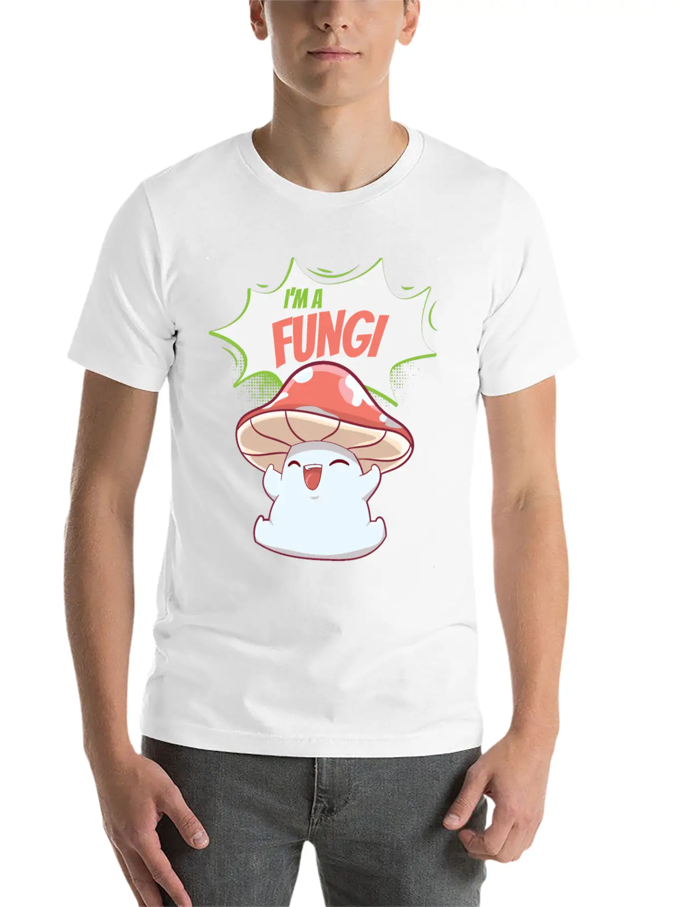 Fungi Mushroom Stylish Everyday T-Shirt – Unisex Basic Cotton Tee