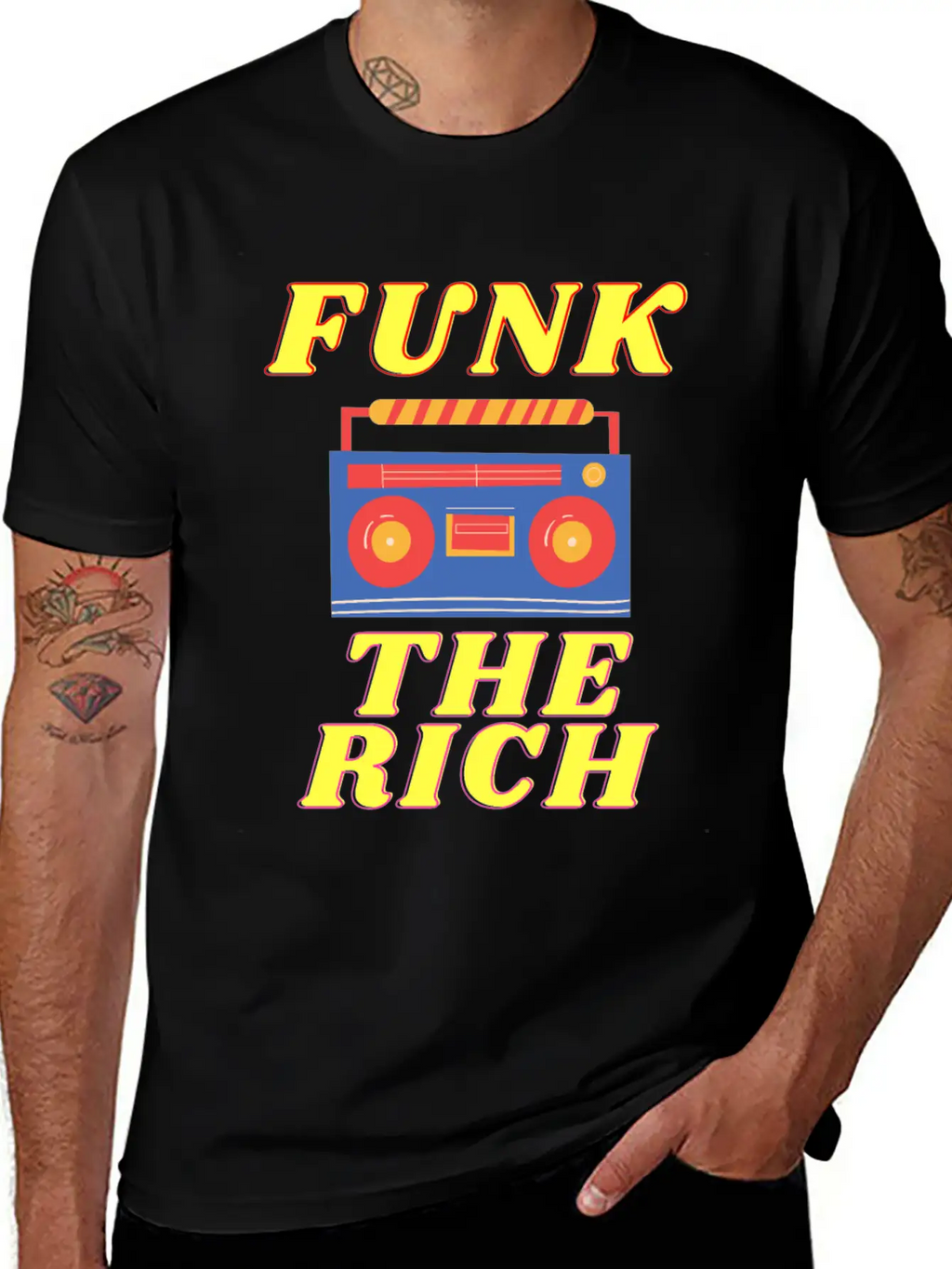 FUNK THE RICH Classic Cotton Tee – Unisex Comfort For Any Season