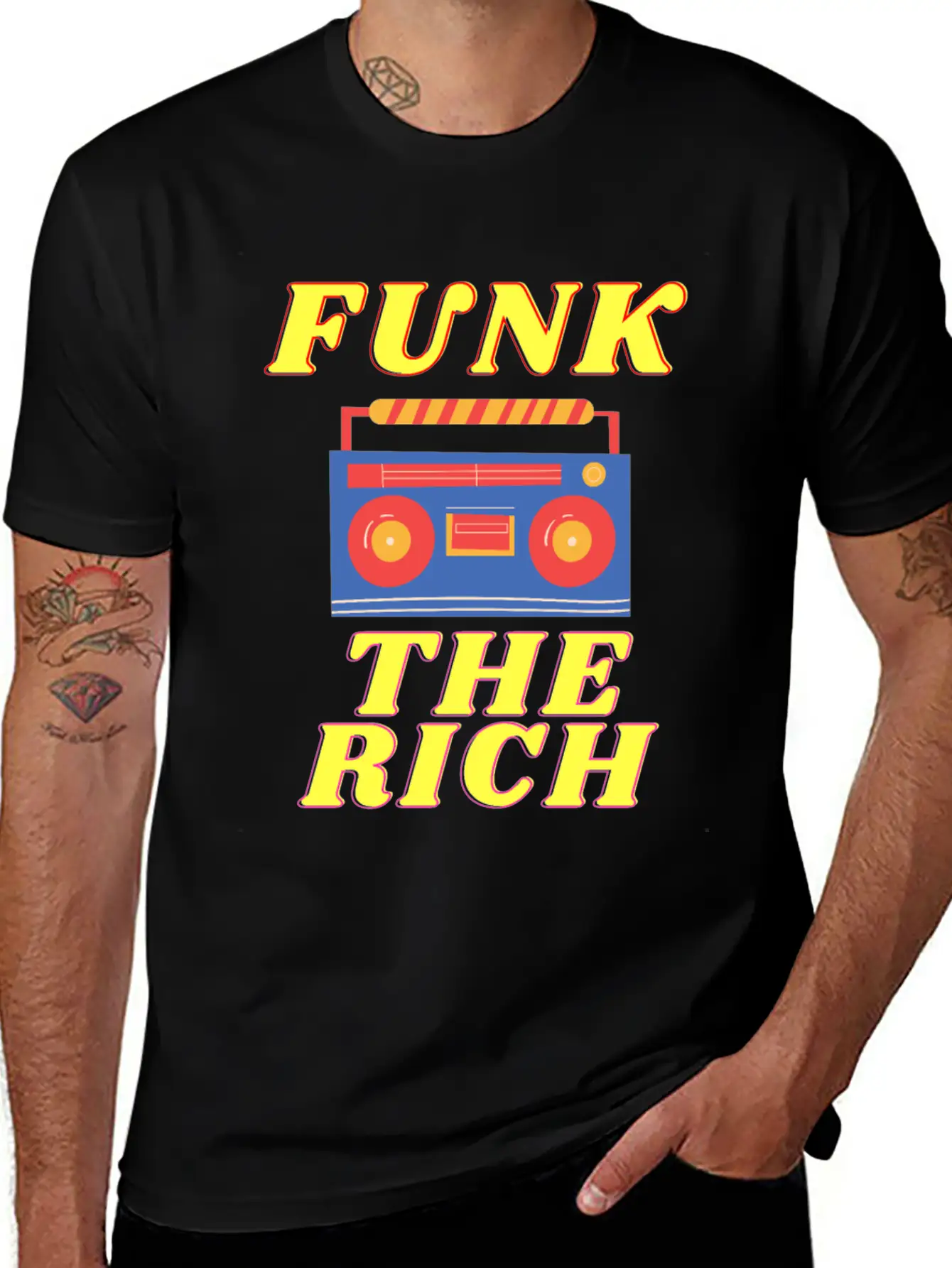 FUNK THE RICH Classic Cotton Tee – Unisex Comfort For Any Season