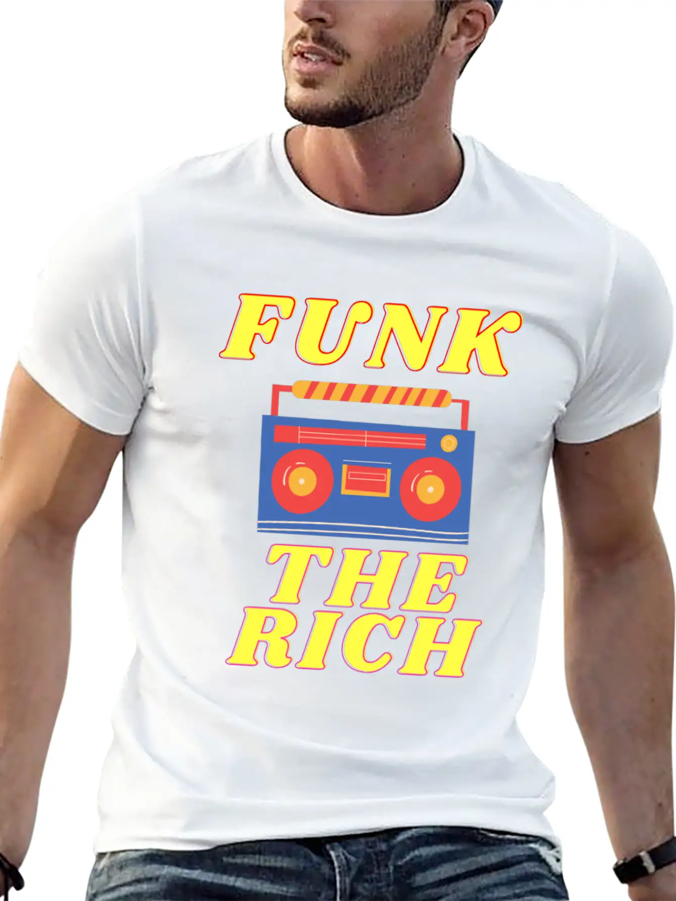 FUNK THE RICH Classic Cotton Tee – Unisex Comfort For Any Season