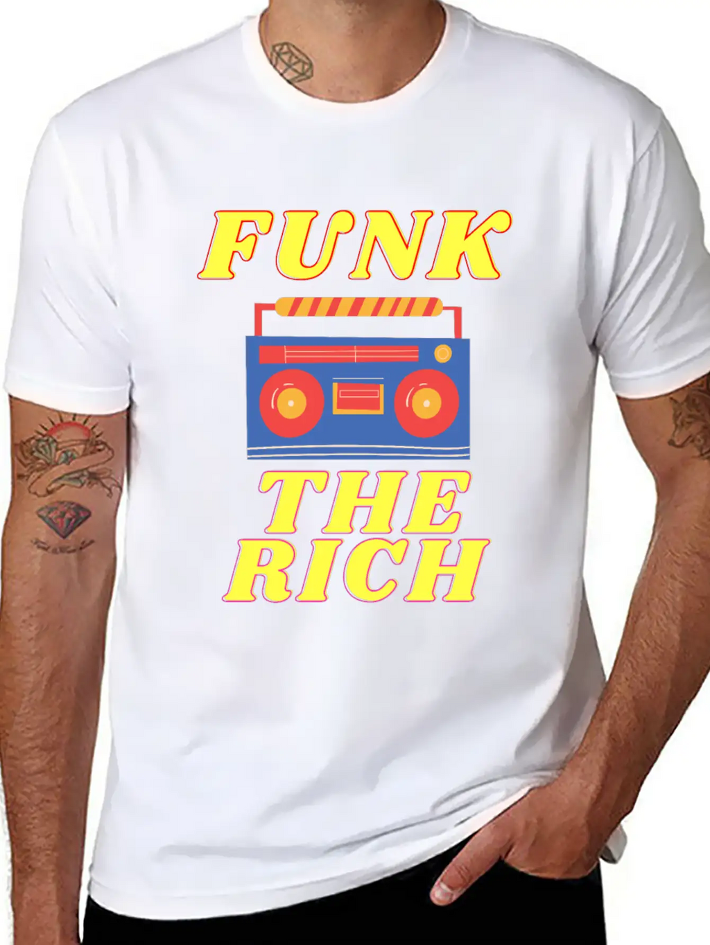 FUNK THE RICH Classic Cotton Tee – Unisex Comfort For Any Season