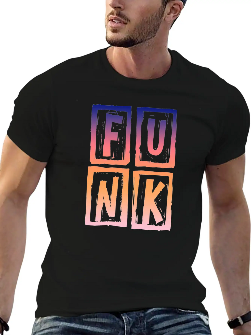 Funk Vintage Breathable Graphic T-Shirt – Perfect For Casual Days