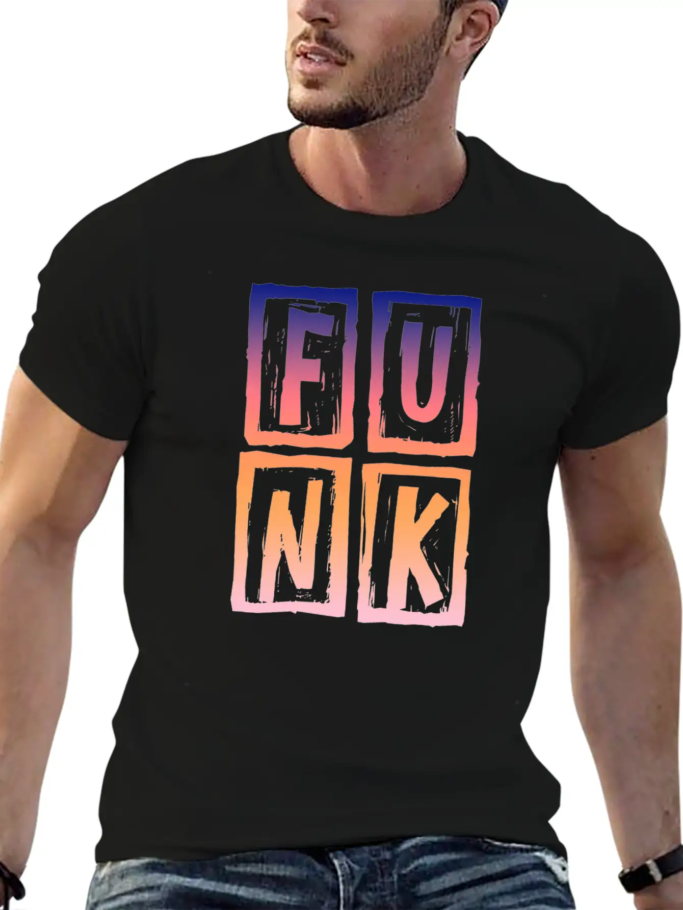 Funk Vintage Breathable Graphic T-Shirt – Perfect For Casual Days