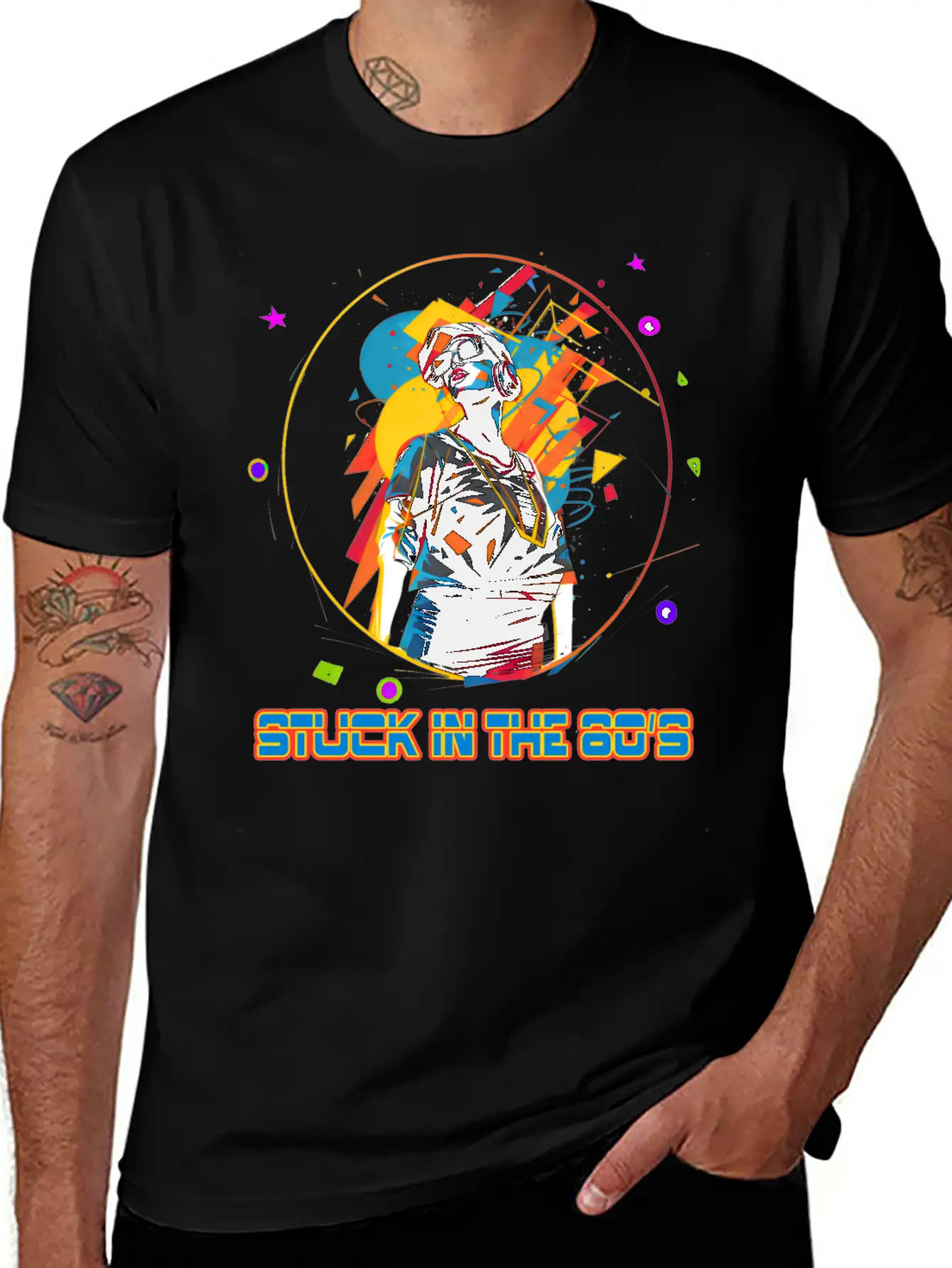 Funky Girl From The 80's Essential Cotton Tee For Daily Outfits – Unisex Style