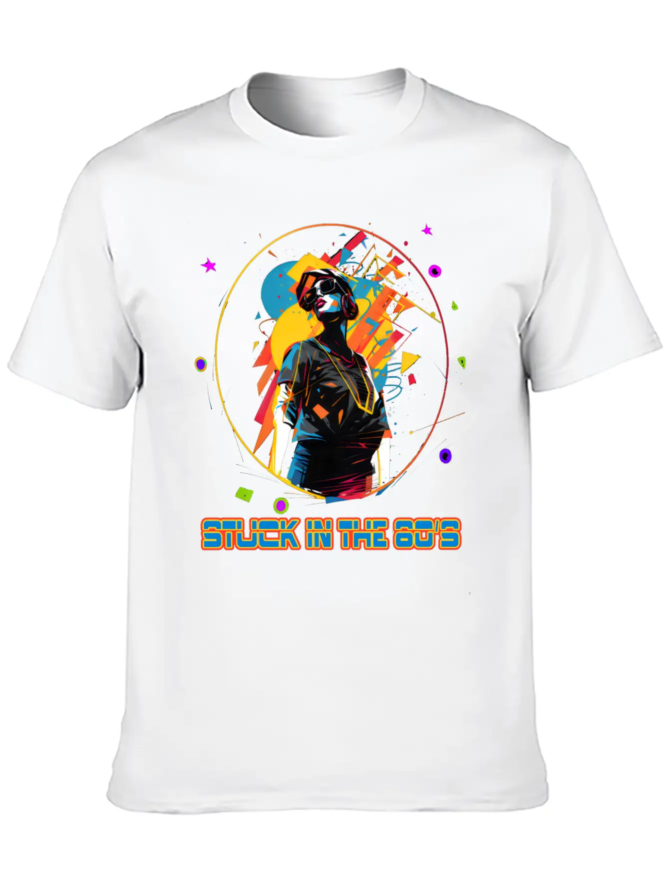 Funky Girl From The 80's Essential Cotton Tee For Daily Outfits – Unisex Style