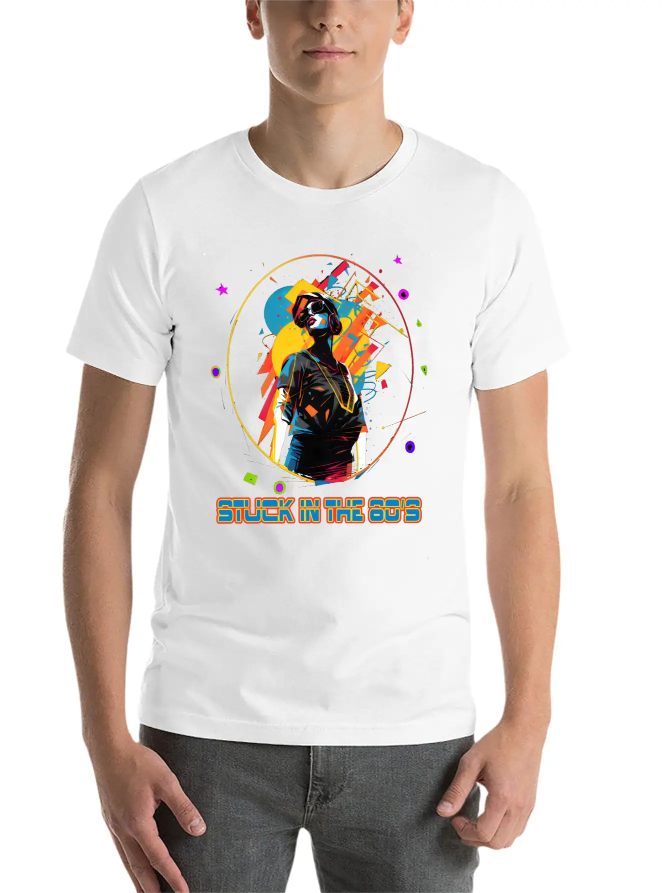 Funky Girl From The 80's Essential Cotton Tee For Daily Outfits – Unisex Style
