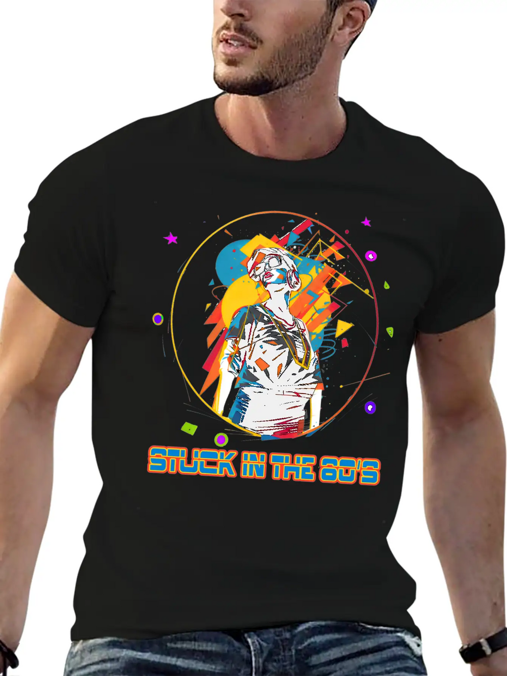 Funky Girl From The 80's Essential Cotton Tee For Daily Outfits – Unisex Style