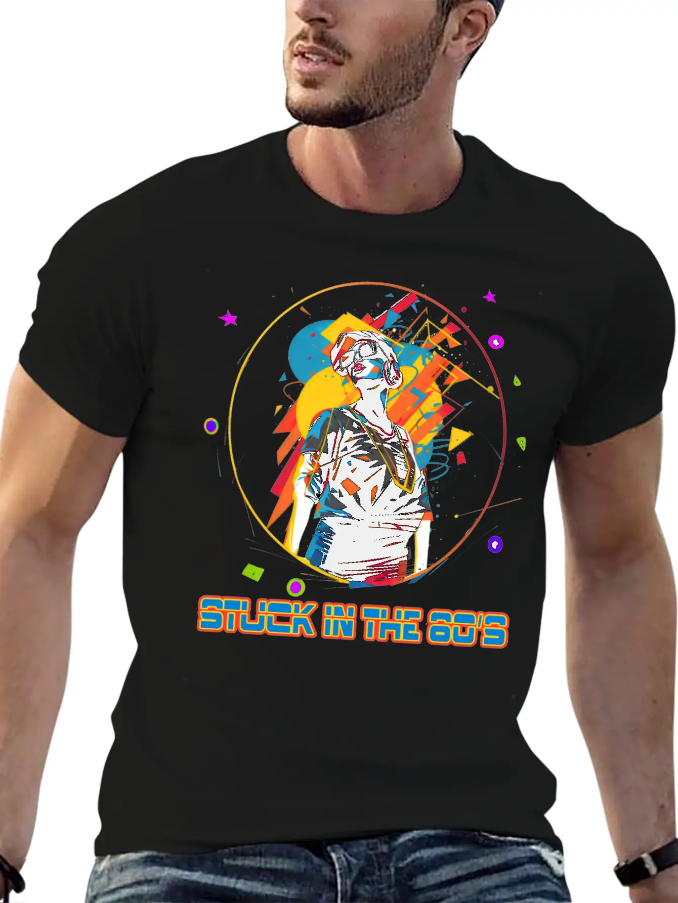 Funky Girl From The 80's Essential Cotton Tee For Daily Outfits – Unisex Style