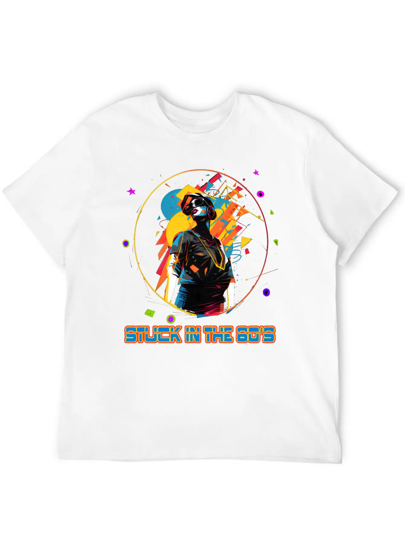 Funky Girl From The 80's Essential Cotton Tee For Daily Outfits – Unisex Style
